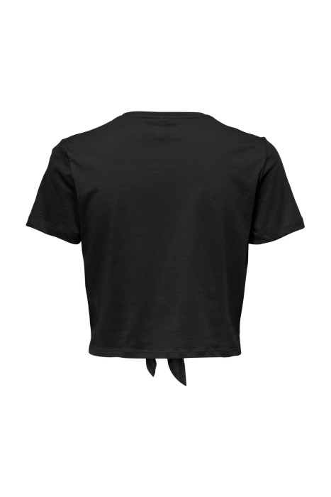 Onlmay S/S Short Knot Kadın T-Shirt - 15257467 Siyah