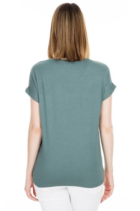 Onlmoster S/S O-Neck Noos Kadın T-Shirt - 15106662 Yeşil