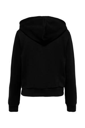 Onlnoomı L/S Hood Glıtter Kadın SweatShirt - 15281534 Siyah - Thumbnail