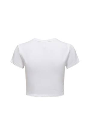 Onlsonya S/S Do It Kadın T-Shirt - 15290558 Beyaz - Thumbnail
