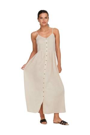 Onltokyo Life Lin Bl Strap Kadın Elbise - 15319925 Gri / Ay Işığı - Only