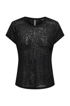Onpjıes Loose Burnout Kadın T-Shirt - 15281010 Siyah - Thumbnail