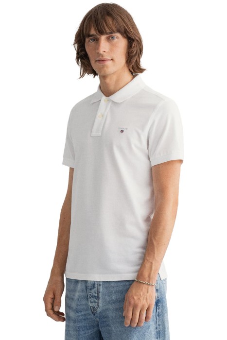 Original Pique Ss Rugger Erkek Polo Yaka T-Shirt - 2201 Beyaz