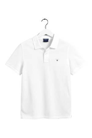 Original Pique Ss Rugger Erkek Polo Yaka T-Shirt - 2201 Beyaz - Thumbnail