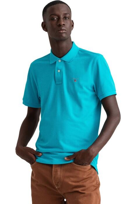 Gant - Original Pique Ss Rugger Erkek Polo Yaka T-Shirt - 2201 Mavi