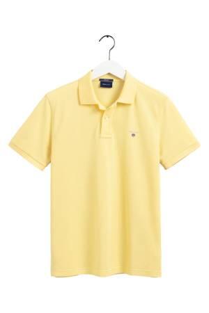Original Pique Ss Rugger Erkek Polo Yaka T-Shirt - 2201 Muz Sarısı - Thumbnail