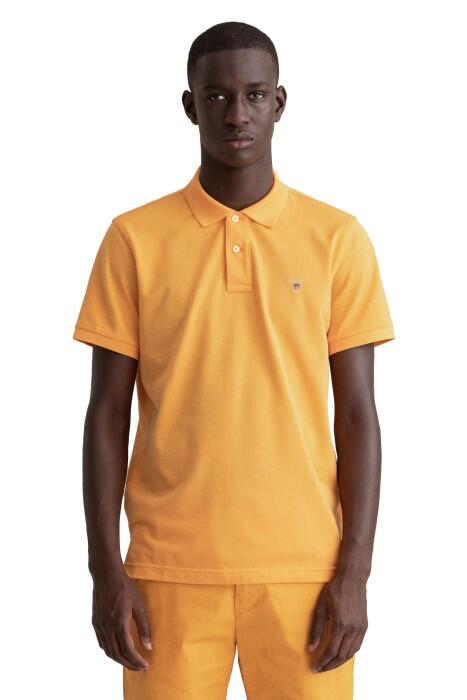 Gant - Original Pique Ss Rugger Erkek Polo Yaka T-Shirt - 2201 Turuncu