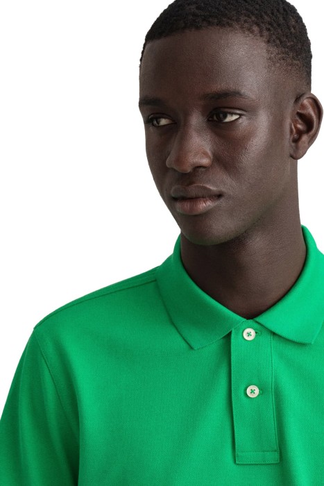 Original Pique Ss Rugger Erkek Polo Yaka T-Shirt - 2201 Yeşil