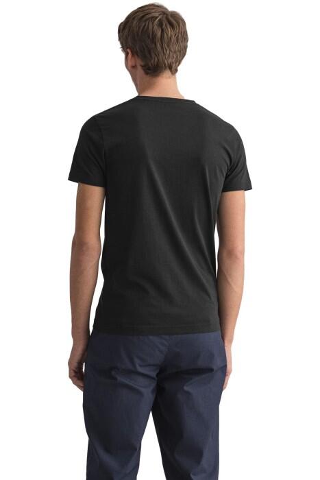 Original Slim V-Neck Erkek T-Shirt - 234104 Siyah
