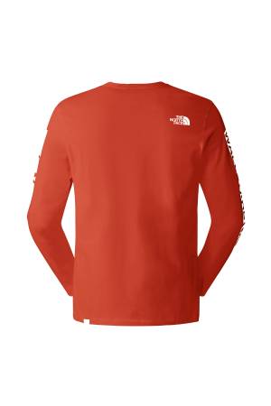 Outdoor L/S Graphıc Tee Erkek Uzun Kol T-Shirt - NF0A827K Bakır - 2