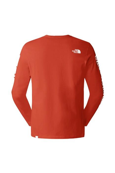 Outdoor L/S Graphıc Tee Erkek Uzun Kol T-Shirt - NF0A827K Bakır - 2
