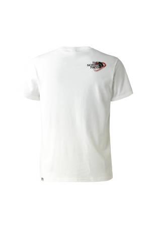 Outdoor S/S Graphic Tee Erkek T-Shirt - NF0A827J Beyaz - 2