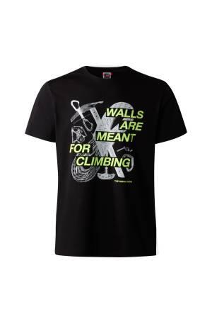 Outdoor S/S Graphic Tee Erkek T-Shirt - NF0A827J Siyah - 1