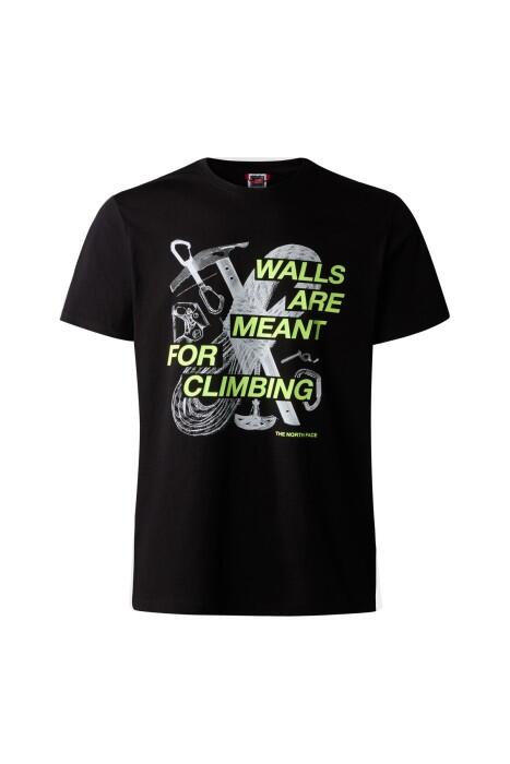 Outdoor S/S Graphic Tee Erkek T-Shirt - NF0A827J Siyah - 1