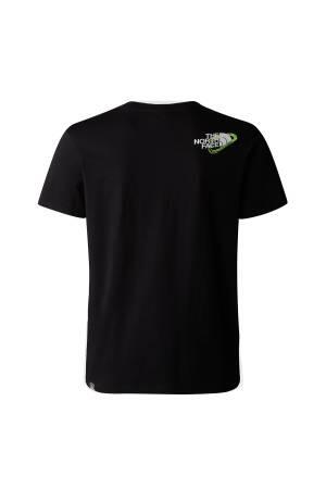 Outdoor S/S Graphic Tee Erkek T-Shirt - NF0A827J Siyah - 2