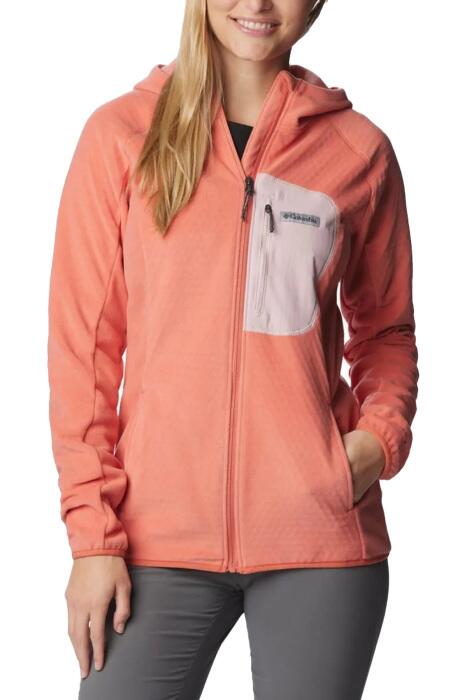 Outdoor Tracks Hooded Fz Kadın Polar - AL7550 Şeftali - 1