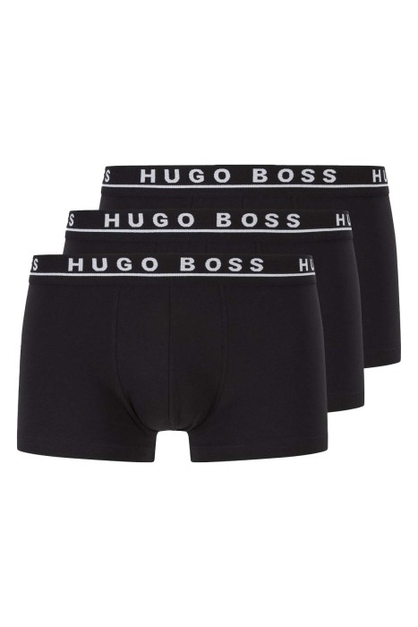 Boss - Pamuklu 3 Pack Boxer Erkek Boxer - 50325403 Siyah