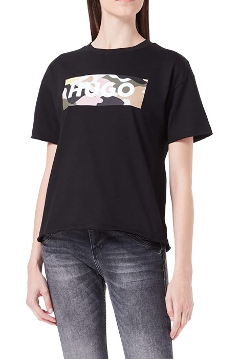Hugo - Pamuklu Dar Kesim Polo T-Shirt - 50467442 Siyah/Gri