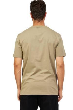 Pamuklu Jarseden Logolu Erkek T-Shirt - 50468347 Pastel Yeşil - Thumbnail