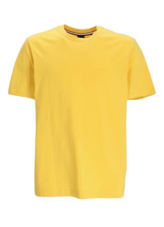 Pamuklu Jarseden Logolu Erkek T-Shirt - 50468347 Sarı - Thumbnail