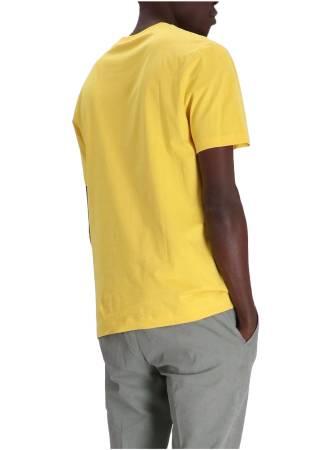 Pamuklu Jarseden Logolu Erkek T-Shirt - 50468347 Sarı - Thumbnail