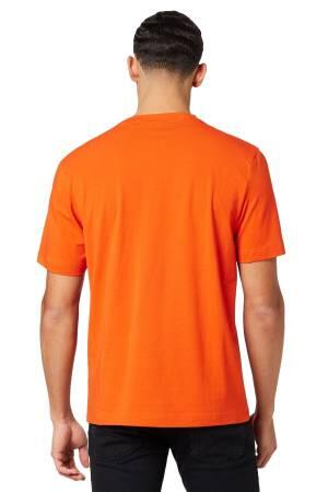 Pamuklu, Logo Baskılı Erkek T-Shirt - 50473278 Kırmızı - Thumbnail