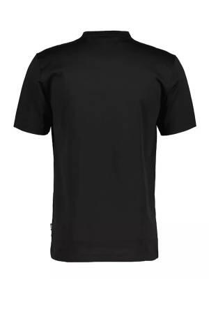 Parlak Desenli Merselize Pamuklu Erkek T-Shirt - 50495696 Siyah - Thumbnail