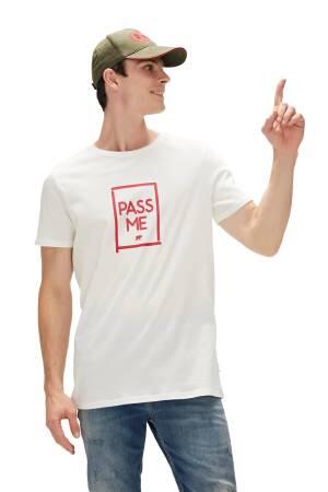 Pass Me Erkek T-Shirt - 23.01.07.022 Ekru - Thumbnail