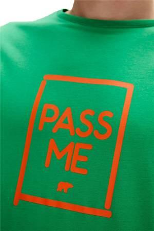 Pass Me Erkek T-Shirt - 23.01.07.022 Yeşil - Thumbnail