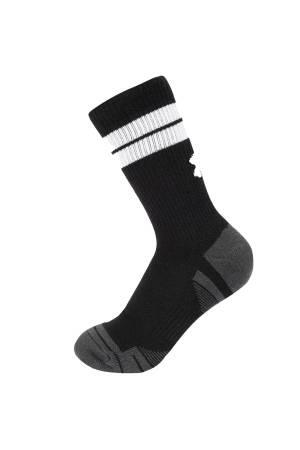 Perf Tech Nov 3Pk Crew Unisex Çorap - 1379515 Siyah/Siyah - Under Armour