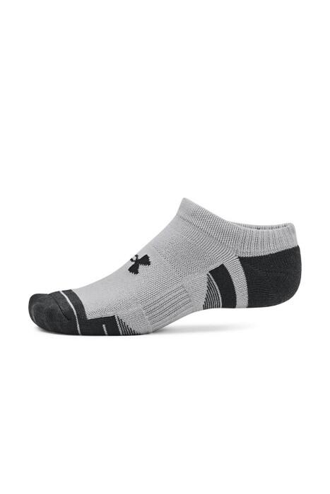 Under Armour - Performance Tech Unisex 3'Lü Çorap - 1379503 Mod Gri/Siyah