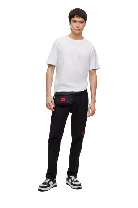 Pima Pamuklu, Kontrast Logolu Erkek T-Shirt - 50480434 Beyaz