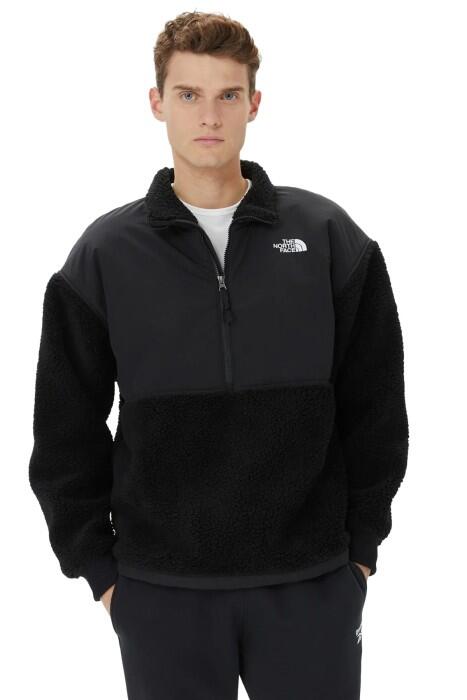 The North Face - Platte High Pile Fleece 1/4 Zip Erkek Polar - NF0A5GFJ Siyah