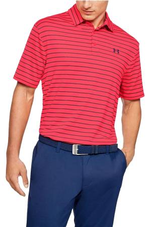 Playoff Polo 2.0 Erkek Spor T-Shirt - 1327037 Kırmızı/Siyah - Under Armour