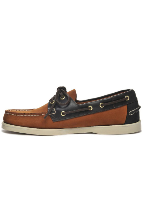 Portland Spınnaker Nubuck Oıled Leather Erkek Günlük Ayakkabı - 7111M5W Koyu Kahverengi/Siyah - 3