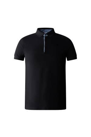 Premıum Polo Pıquet Erkek T-Shirt - NF00CEV4 Siyah - Thumbnail