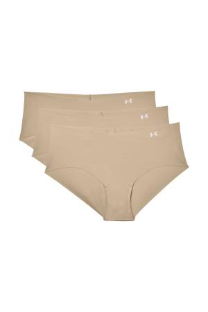 PS Hipster 3Pack Thong Kadın İç Çamaşırı - 1325616 Kahverengi - Thumbnail