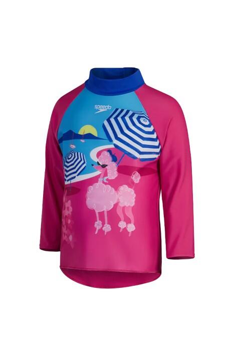 Pt Ls Diphem Rash Top If Bebek Koruyucu Üst - 8-00374516874 Pembe/Mavi - 1
