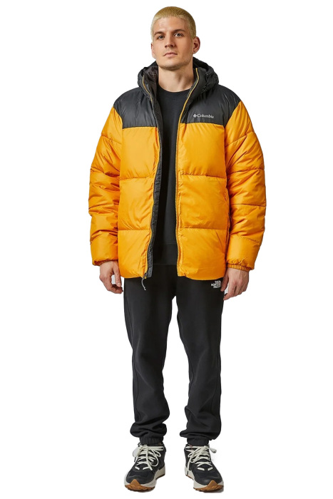 Puffect Hooded Erkek Mont Bal Sarı - 6