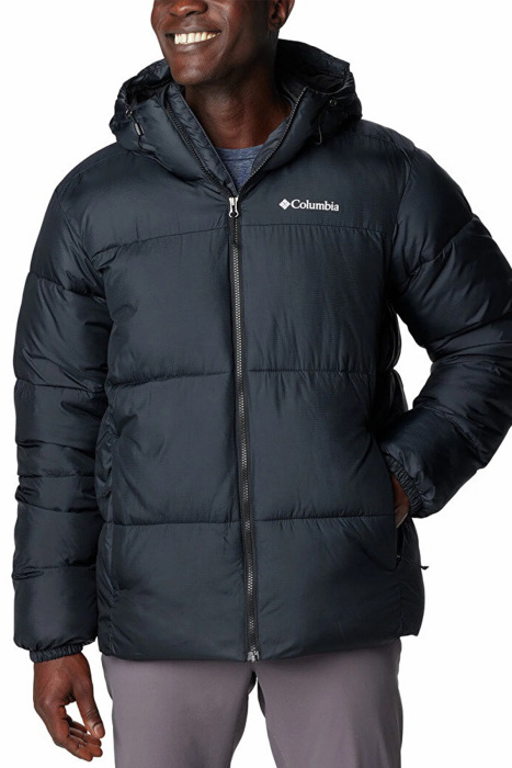 Puffect Hooded Erkek Mont Siyah - 1
