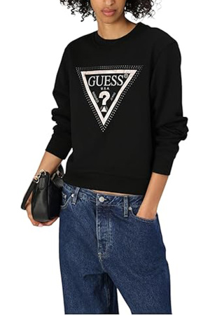 Python Triangle Kadın SweatShirt - W5RQ09K8802 Siyah - 2