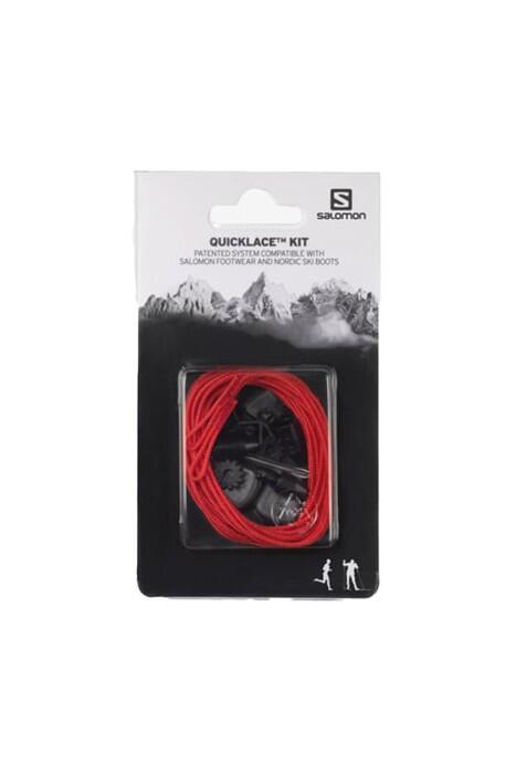 Salomon - Quiklace Kit Unisex Bağcık - L32667400 Kırmızı