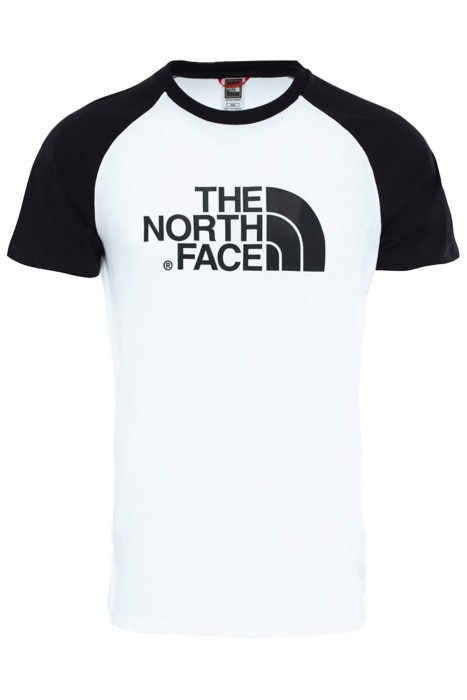 The North Face - Raglan Easy Tee Erkek T-Shirt - NF0A37FV Beyaz/Siyah