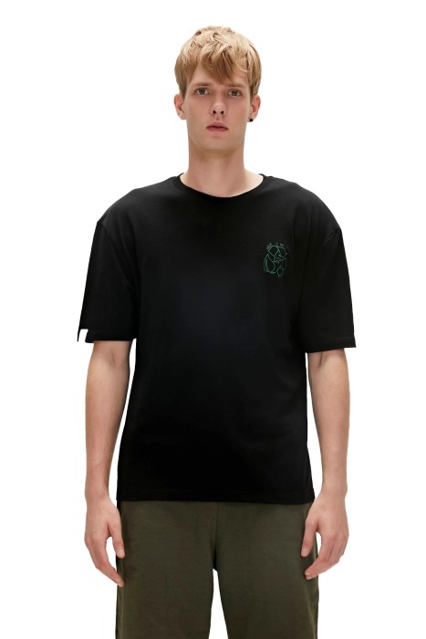 Bad Bear - Re-World Erkek T-Shirt - 23.01.07.005 Siyah