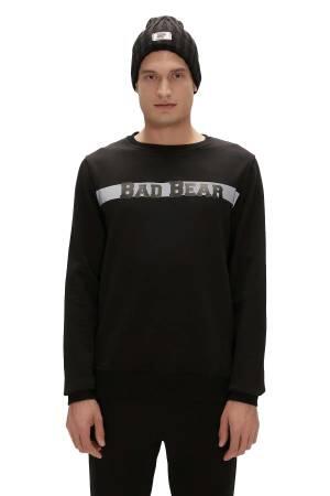 Reflect Bear Crewneck Erkek SweatShirt - 23.02.12.021 Siyah - Thumbnail