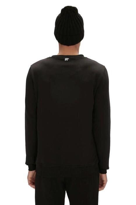 Reflect Bear Crewneck Erkek SweatShirt - 23.02.12.021 Siyah