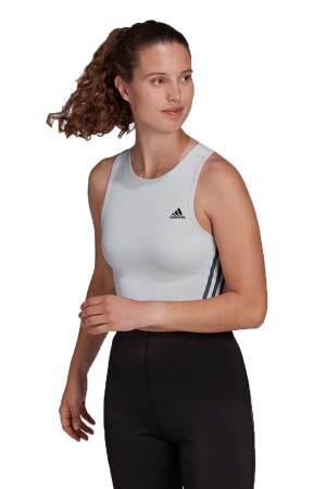 Ri 3S Cool Kadın Crop Atlet - HB9342 Gri - 1