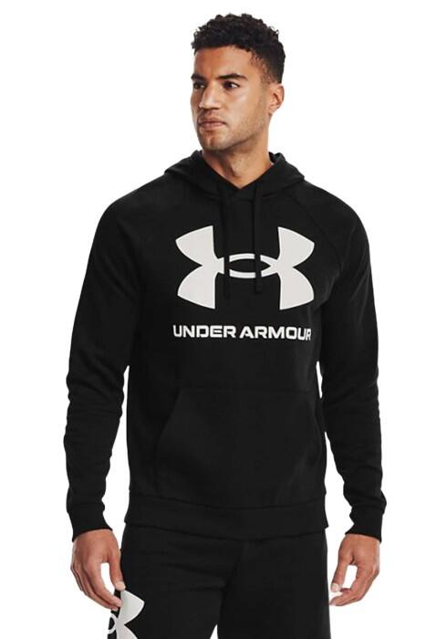 Under Armour - Rival Fleece Big Logo Hd Erkek SweatShirt - 1357093 Siyah