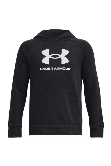 Under Armour - Rival Fleece Bl Hoodie Erkek Çocuk Sweatshirt - 1379791 Siyah