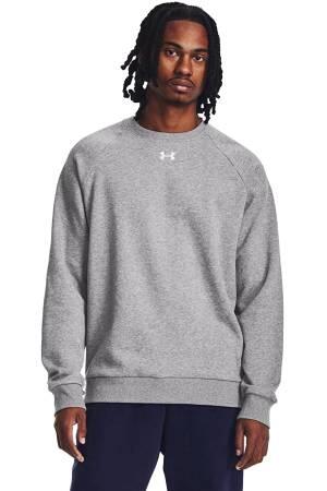 Rival Fleece Crew Erkek SweatShirt - 1379755 Gri - Thumbnail